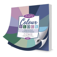 Hunkydory Crafts Colour Block Paper Pad - Frosted Christmas - Matt