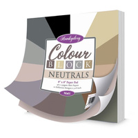Hunkydory Crafts Colour Block Paper Pad - Neutrals - Matt