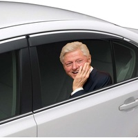Joy Riders Car Window Cling Bill Clinton