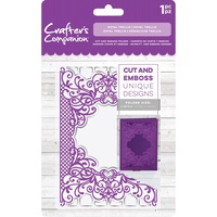 Crafter's Companion Cut and Emboss Folder 4.25 x 5.5 Royal Trellis
