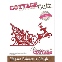 Cottage Cutz Elegant Poinsettia Sleigh