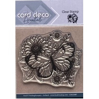 Card Deco Essentials - Clear Stamps - Butterfly Flower