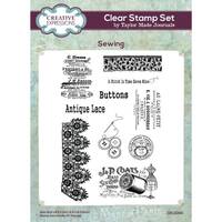Creative Expressions Sewing by Taylor Made Journals - 6in x 8in Clear Stamp - CEC1090