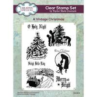 Creative Expressions A Vintage Christmas by Taylor Made Journals - 6in x 8in Clear Stamp - CEC1104