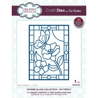 Sue Wilson Dies Stained Glass Collection Butterfly CED24002