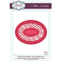 Sue Wilson Dies Festive Collection Lattice Snowflake CED3021 