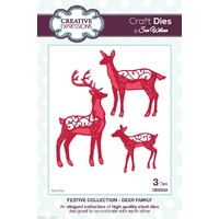 Sue Wilson Dies Festive Collection Deer Family CED3042 
