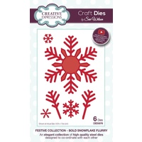 Sue Wilson Dies Festive Collection Bold Snowflake Flurry CED3076 