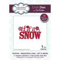 Sue Wilson Dies Festive Industrial Chic Collection Let It Snow CED3168