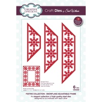 Sue Wilson Dies Festive Collection Snowflake Adjustable Frame CED3208