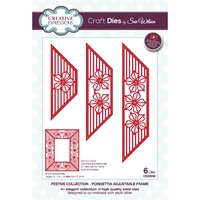 Sue Wilson Dies Festive Collection Poinsettia Adjustable Frame CED3209