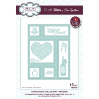 Sue Wilson Dies Shadow Boxes Collection Wedding CED9302 