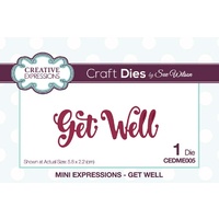 Sue Wilson Dies Mini Expressions Get Well CEDME005