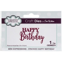 Sue Wilson Dies Mini Expressions Stacked Happy Birthday CEDME074