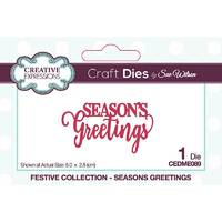 Sue Wilson Dies Mini Expressions Season's Greetings CEDME089