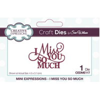 Sue Wilson Dies Mini Expressions I Miss You So Much CEDME117