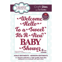 Sue Wilson Noble Expressions Collection Die New Born Sentiments CEDNE008