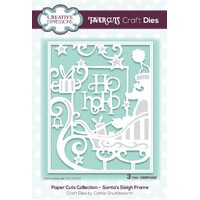 Paper Cuts Collection Die Santa's Sleigh Frame CEDPC1042