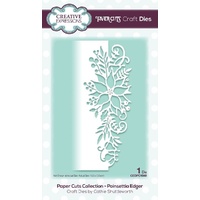 Paper Cuts Collection Die Poinsettia Edger CEDPC1048