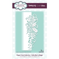 Paper Cuts Collection Die Holly Berry Edger CEDPC1049