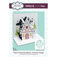 Paper Cuts Collection Die Pop Up Die Christmas Cottage with Bonus Die CEDPC1129