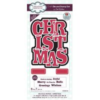 Sue Wilson Big Bold Words Christmas Craft Die & Stamp Set CEDSD019