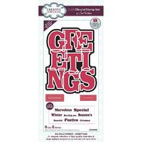 Sue Wilson Big Bold Words Greetings Craft Die & Stamp Set CEDSD022
