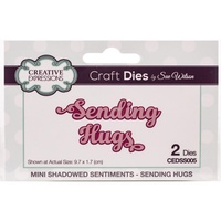 Sue Wilson Dies Mini Shadow Sentiment Sending Hugs CEDSS005