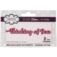 Sue Wilson Dies Mini Shadow Sentiment Thinking Of You CEDSS006