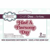 Sue Wilson Pet Pals Shadowed Sentiments - Have a Paw-some Day - CEDSS057