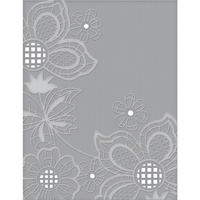Floral Cut /& Emboss Spellbinders Floret Cluster folder CEF-005 border frame