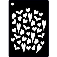 Creative Expressions Mini Stencil Heart Cluster 