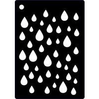 Creative Expressions Mini Stencil Raindrops 