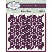 Creative Expressions Stained Glass Stencil 6 in x 6 in by Taylor Made Journals - CEST165