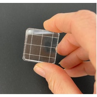 Acrylic Block 3cm x 3cm Stamp Block with Grid