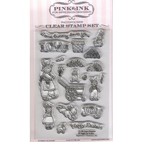 Pink Ink Impression Obsession Clear Stamps Sunny Bunnies