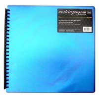 Couture Creations 12x12 Work-In-Progress Scrapbooking Folder Blue 