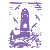 Couture Creations Embossing Folder 5x7 Harmony Collection Lighthouse 