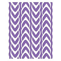 Couture Creations Embossing Folder A2 Harmony Collection Knitted 