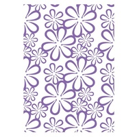 Couture Creations Embossing Folder A2 Ambassador Collection Retro Flowers