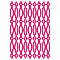 Couture Creations Embossing Folder 5x7 Elliptic Illusion 