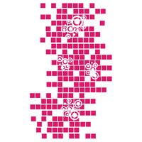Couture Creations Embossing Folder 5x7 Geo Squares 