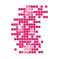 Couture Creations Embossing Folder A2 Geo Squares