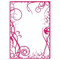 Couture Creations Embossing Folder A2 Grunge Frame
