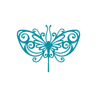 Couture Creations Dies Intricutz Stained Glass Butterfly 