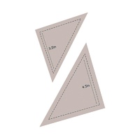 Couture Creations Quilt Essentials Die Half Square Triangle 3.5in + 4.5in