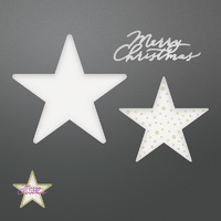 Couture Creations Dies Be Merry Merry Layered Stars Set 