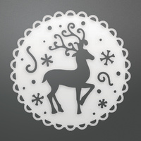 Couture Creations Die Reindeer Medallion Decorative Die