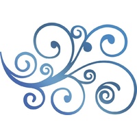 Couture Creations Hotfoil Stamp Curling Flourish
