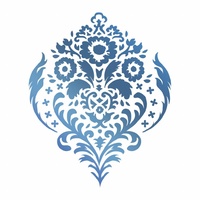 Couture Creations Hotfoil Stamp Floral damask